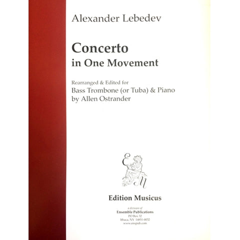 Concerto in One Movement for Bass Trombone/Tuba - Ostrander/Lebedev