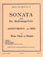 Sonata from Die Bankelsangerlieder for Brass Choir or Quintet - Anonymous