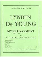 Divertissement for Thirteen-Part Brass Choir with Percussion - De Young