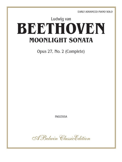 Moonlight Sonata Op 27, No. 2 - Beethoven