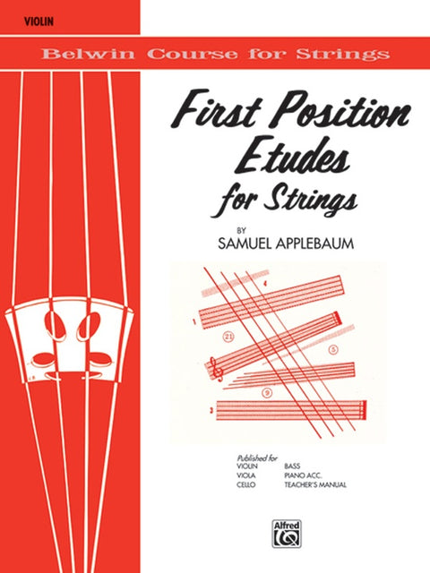 Belwin Course for Strings - Violin -  First Position Etudes for Strings - Applebaum