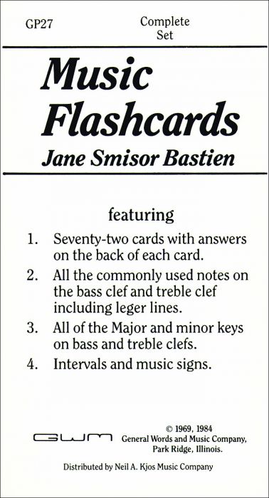 Music Flash Cards - Jane Smisor Bastien