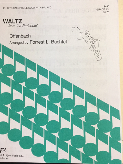 Waltz from “La Perichole” - Alto Saxophone - Offenbach/Buchtel