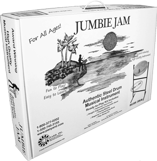 Jumbie Jam Steel Drum with stands