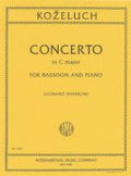 Concerto in C Major for Bassoon and Piano - Kozeluch/Sharrow - H & H Music