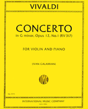 Concerto in G minor for Violin, Opus 12, No. 1 (RV317) - Vivaldi/Galamian