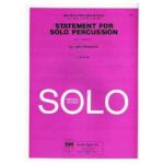 Statement for Solo Percussion - Multiple Percussion Solo - Grade 5 - Glassock