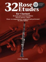 32 Rose Etudes for Clarinet - Edited by Warner - With CD - H & H Music